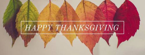Happy Thanksgiving Leaf image